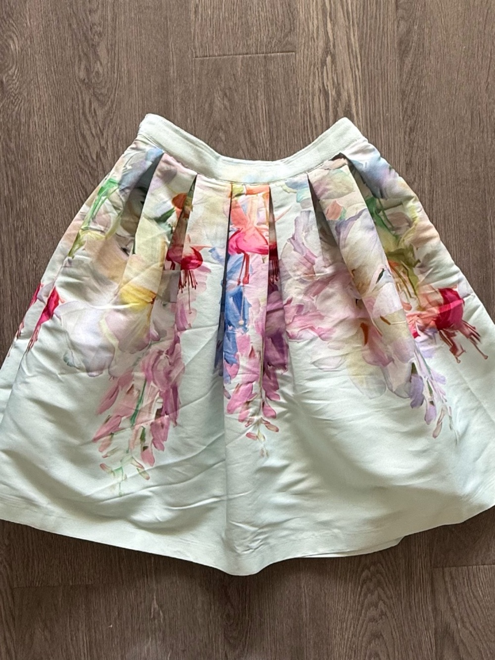 Ted Baker Floral A-Line Skirt with Pockets